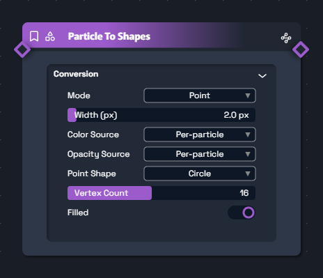 Particle To Shapes